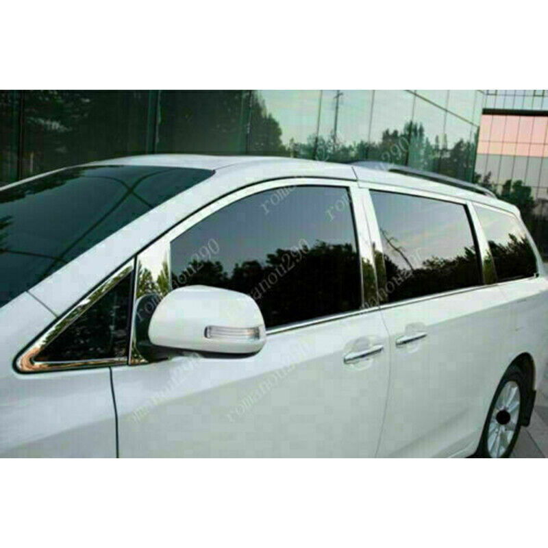For Toyota Sienna 2011-20 Chrome Steel Window Strips&Pillar Posts Cover Trim 26x