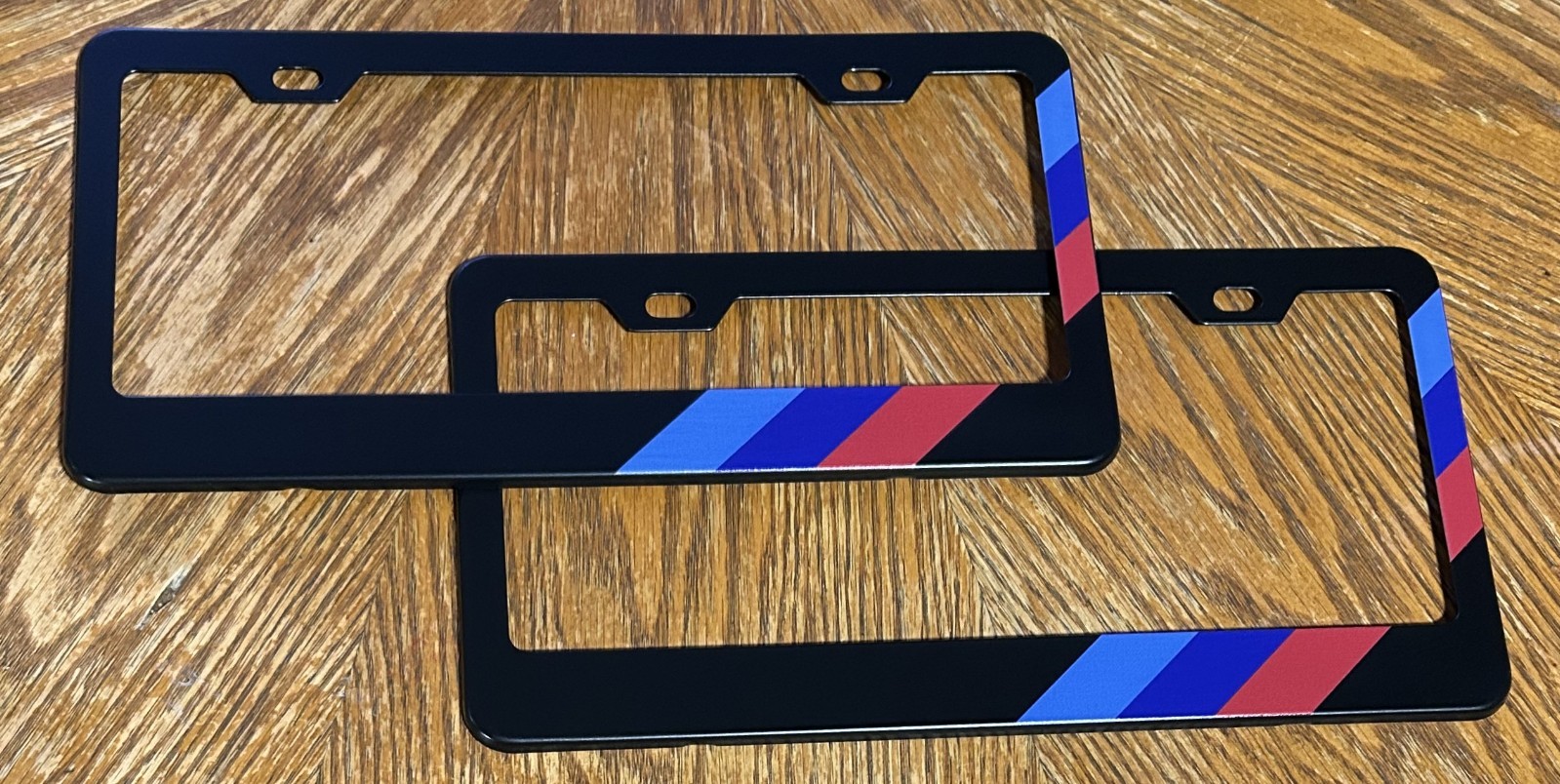 2pcs Aluminum Alloy License Plate Holder Frames for BMW with Screws & Tool