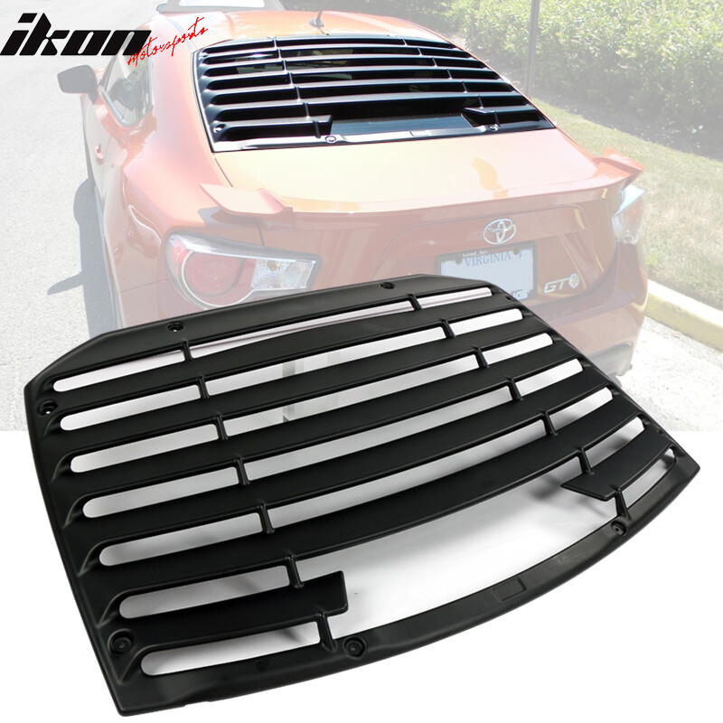 Fits 13-20 Scion FRS/Subaru BRZ/Toyota 86 T Style Rear Window Louver Matte Black