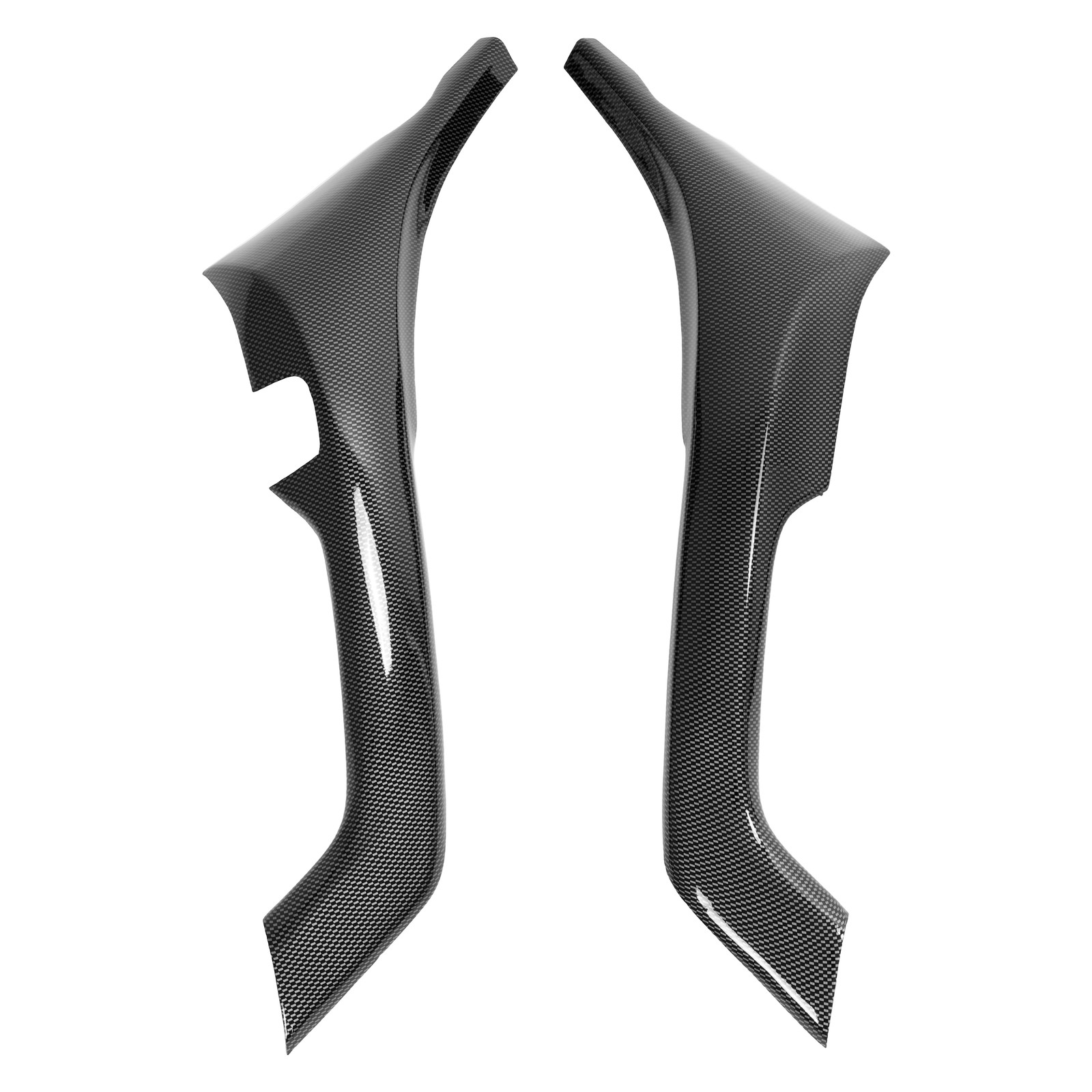 KUAFU Carbon Style Interior Door Armrest Cover Trim For Acura TSX 2009-2014 4Pcs