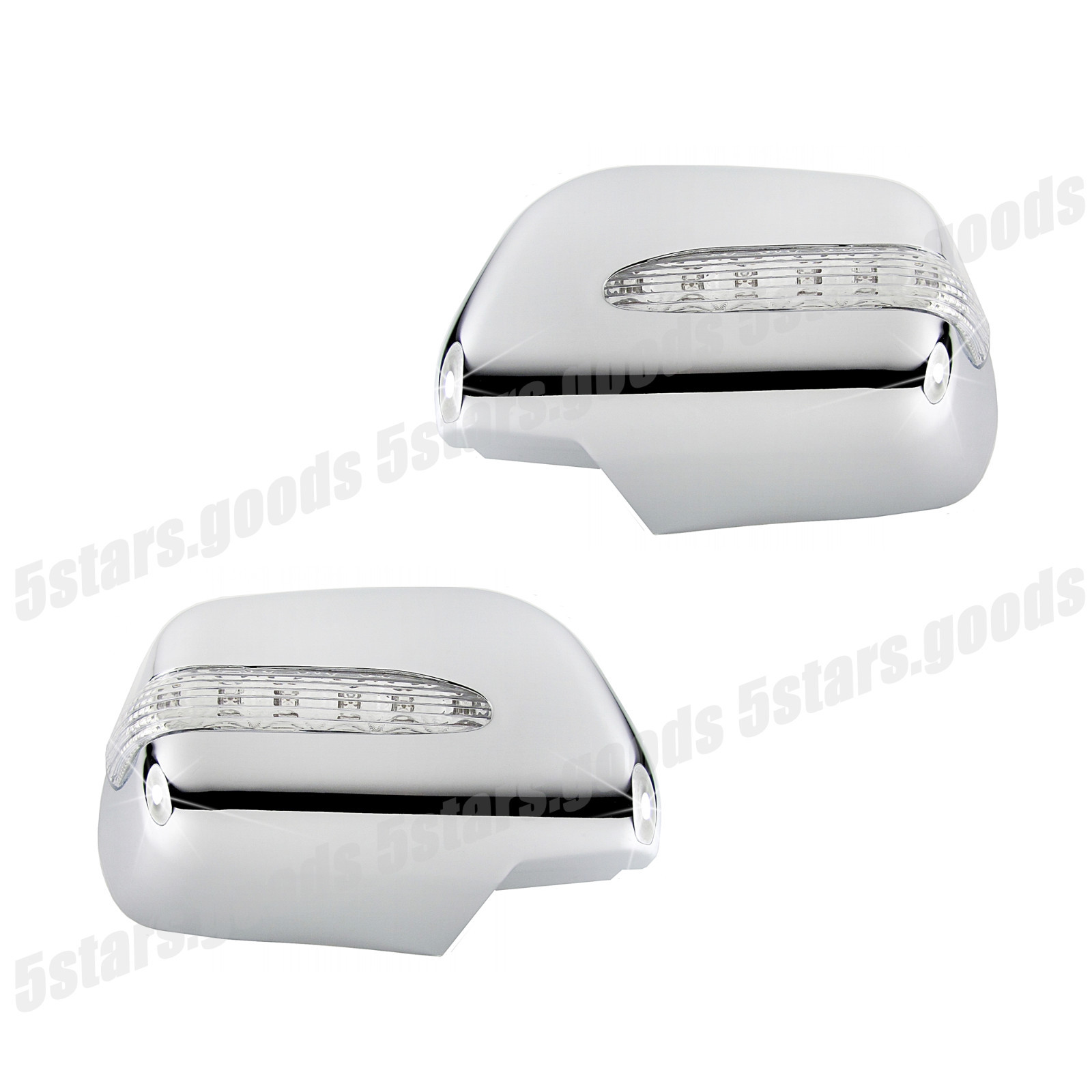 Chrome Side Led Light Mirror Covers Molding Trim For 01-07 Toyota Highlander SUV