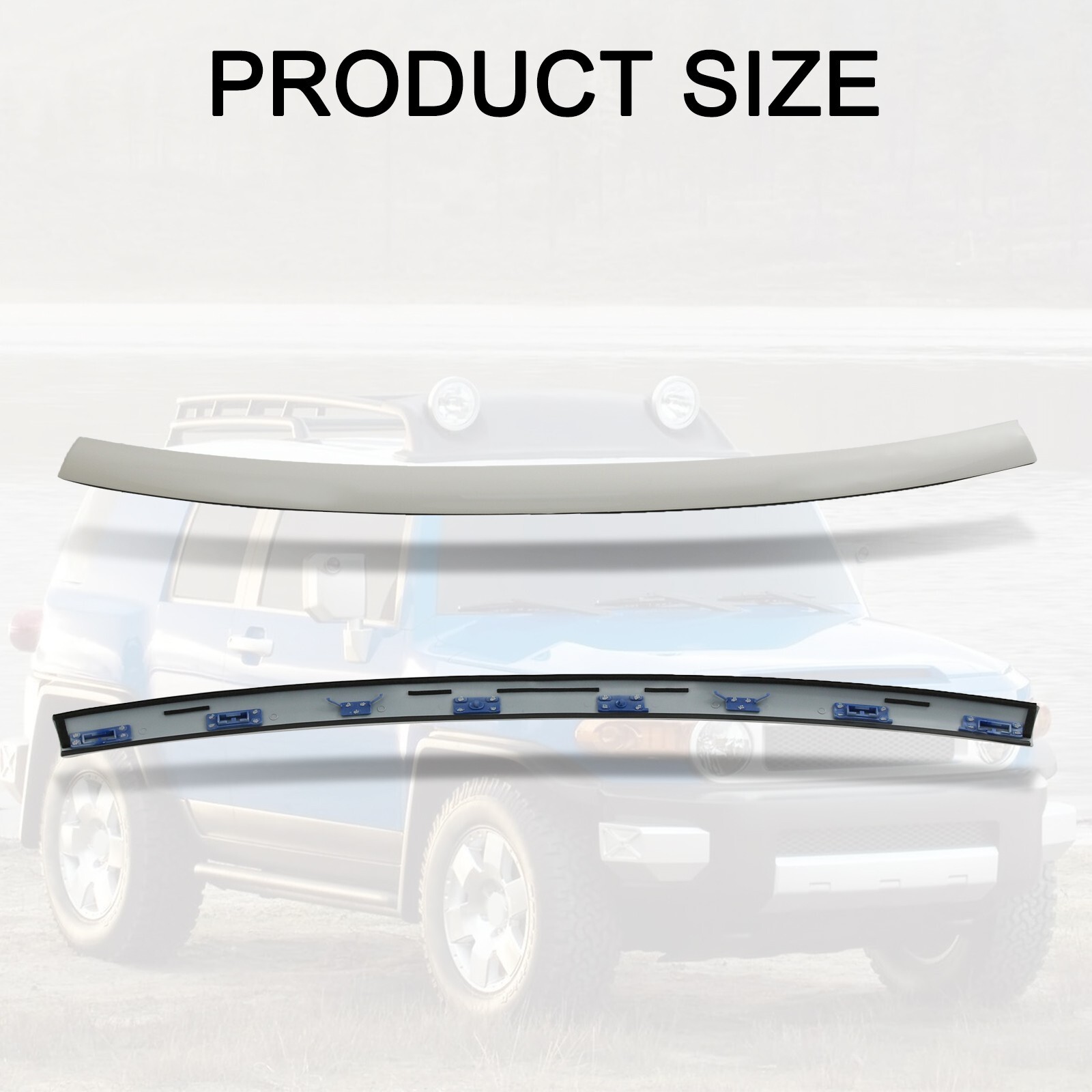 Front Windshield Upper Reveal Molding for 07-14 Toyota FJ Cruiser 75503-35061-A0