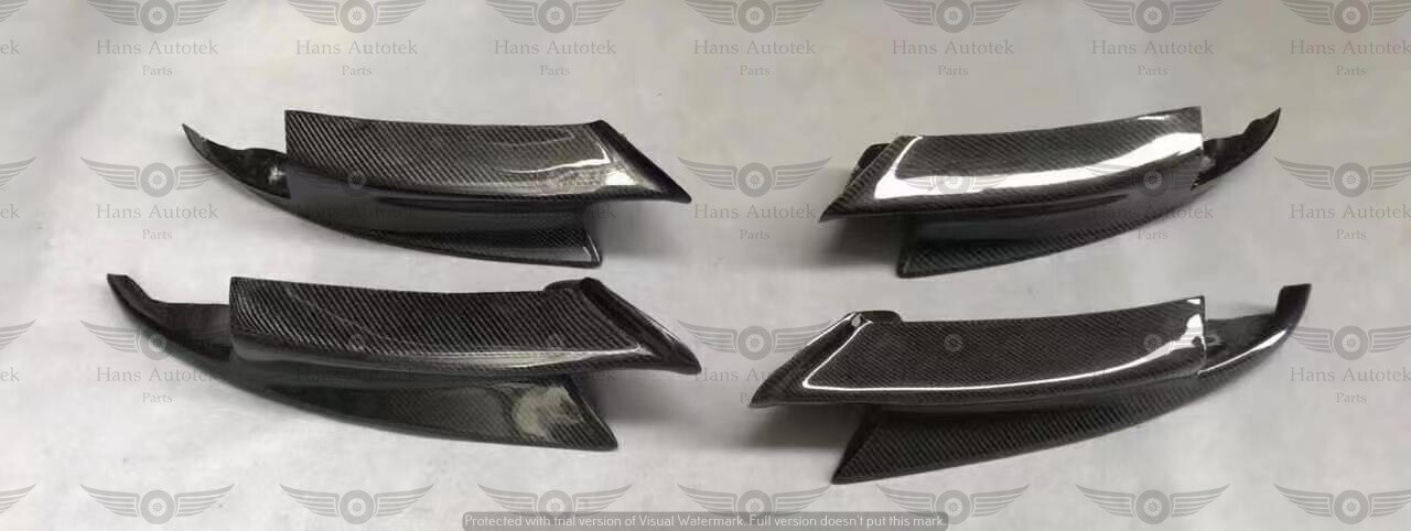 PERFORMANCE STYLE CARBON FIBER FRONT SPLITTERS FOR BMW M3 E92 E93 E90 2007-2013