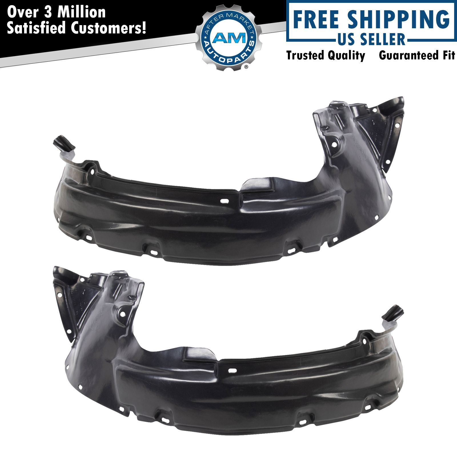 Front Inner Fender Liner Set For 2006-2007 Ford Escape FO1250126 FO1251127