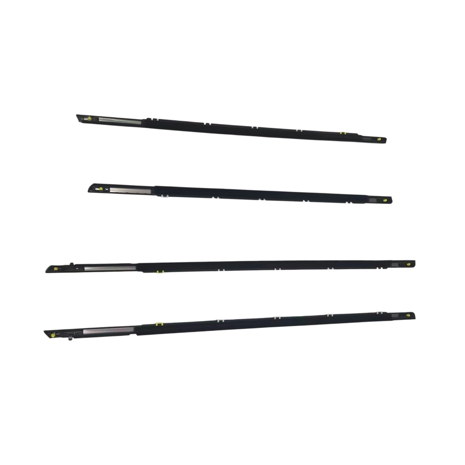 Front Rear Door Outside Weatherstrip Chrome LH&RH 4P SET For Kia Forte 19-2021