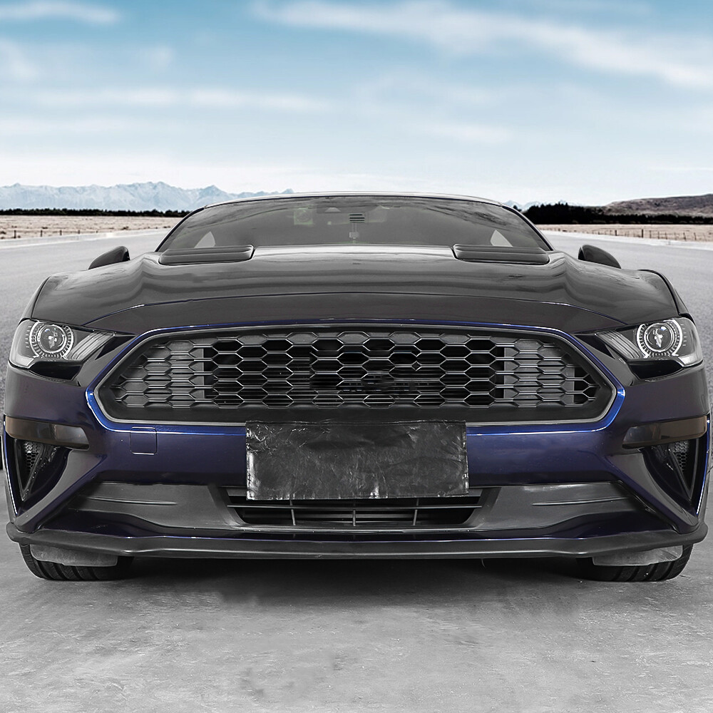 Smoked Black Front Fog Light Guard Cover Trim Accessories For Ford Mustang 2018+