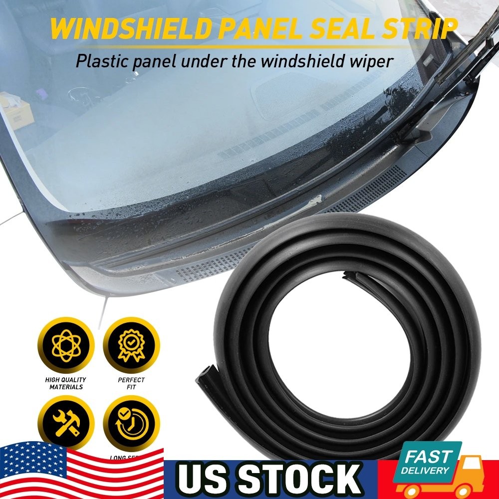 Rubber Seal Strip Trim For Front Windshield Plastic Panel HOOD 1.8M 0.70inch N