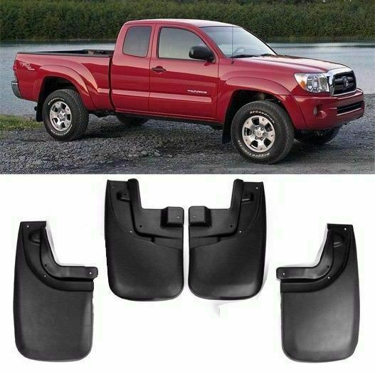 4 Pcs OE Style Mud Flaps Mud Guards Splash For 05-15 Tacoma w/ Fender Flares