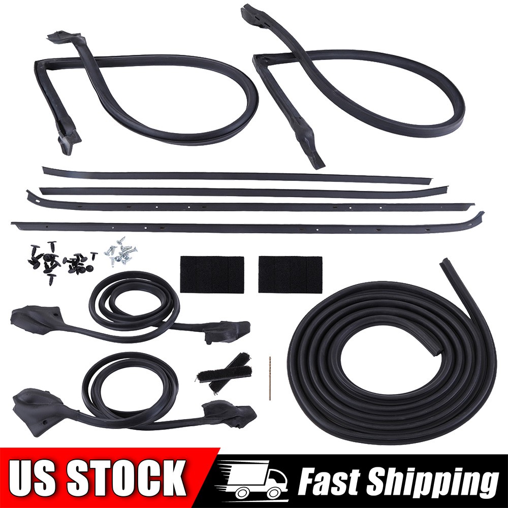 For 70-81 Chevy Camaro Pontiac Firebird Weather Strip Seal Full Weatherstrip Kit