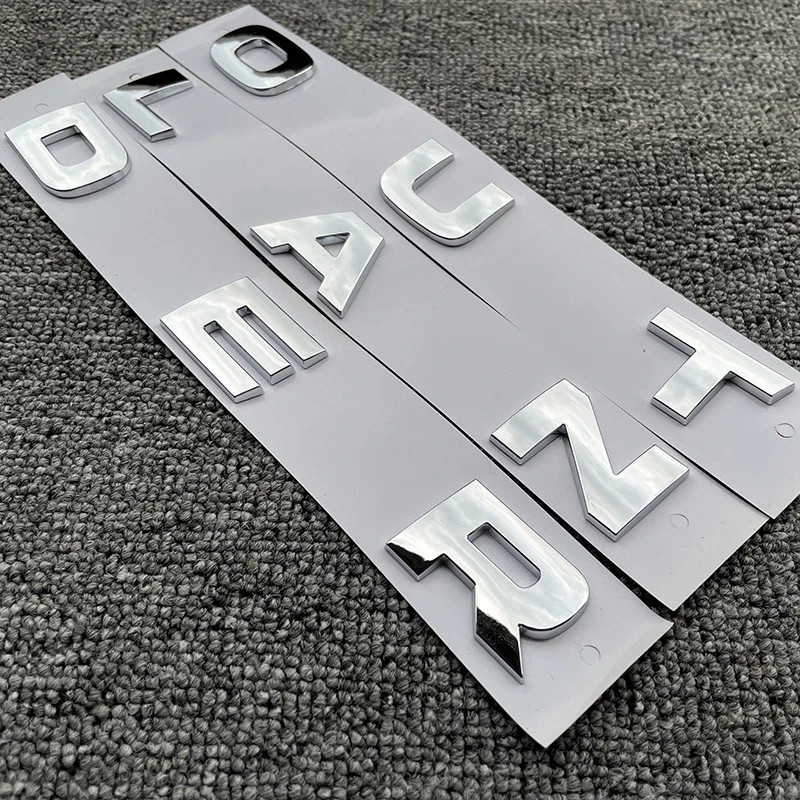Chrome Silver Front Hood Letters Emblem Badge For 2022-2026 Outlander PHEV
