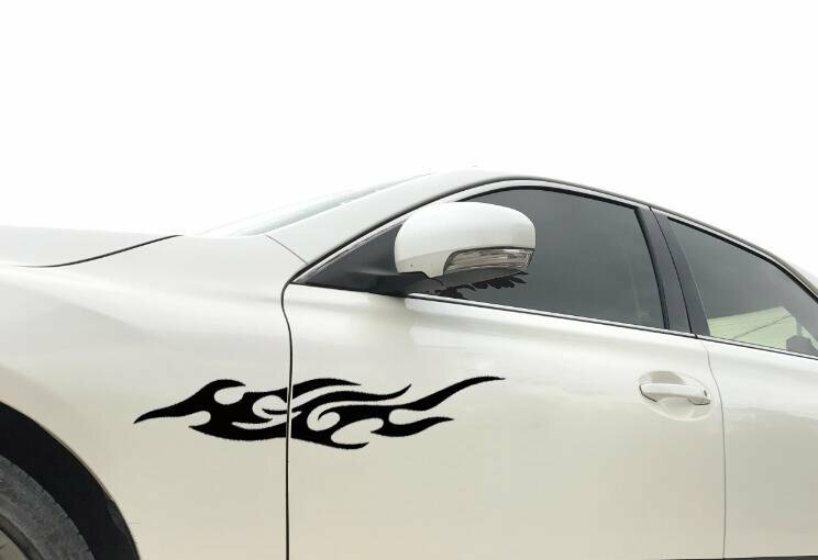 300x60mm Waterproof Car Fire Modeling Pattern Emblem Graphics Decal Sticker HK