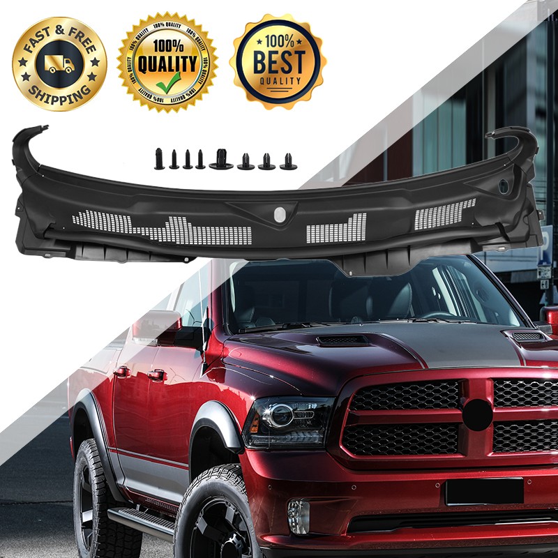 Front Grille Wiper Cowl Windshield Panel For 2009-2024 Dodge Ram 1500 2500 3500