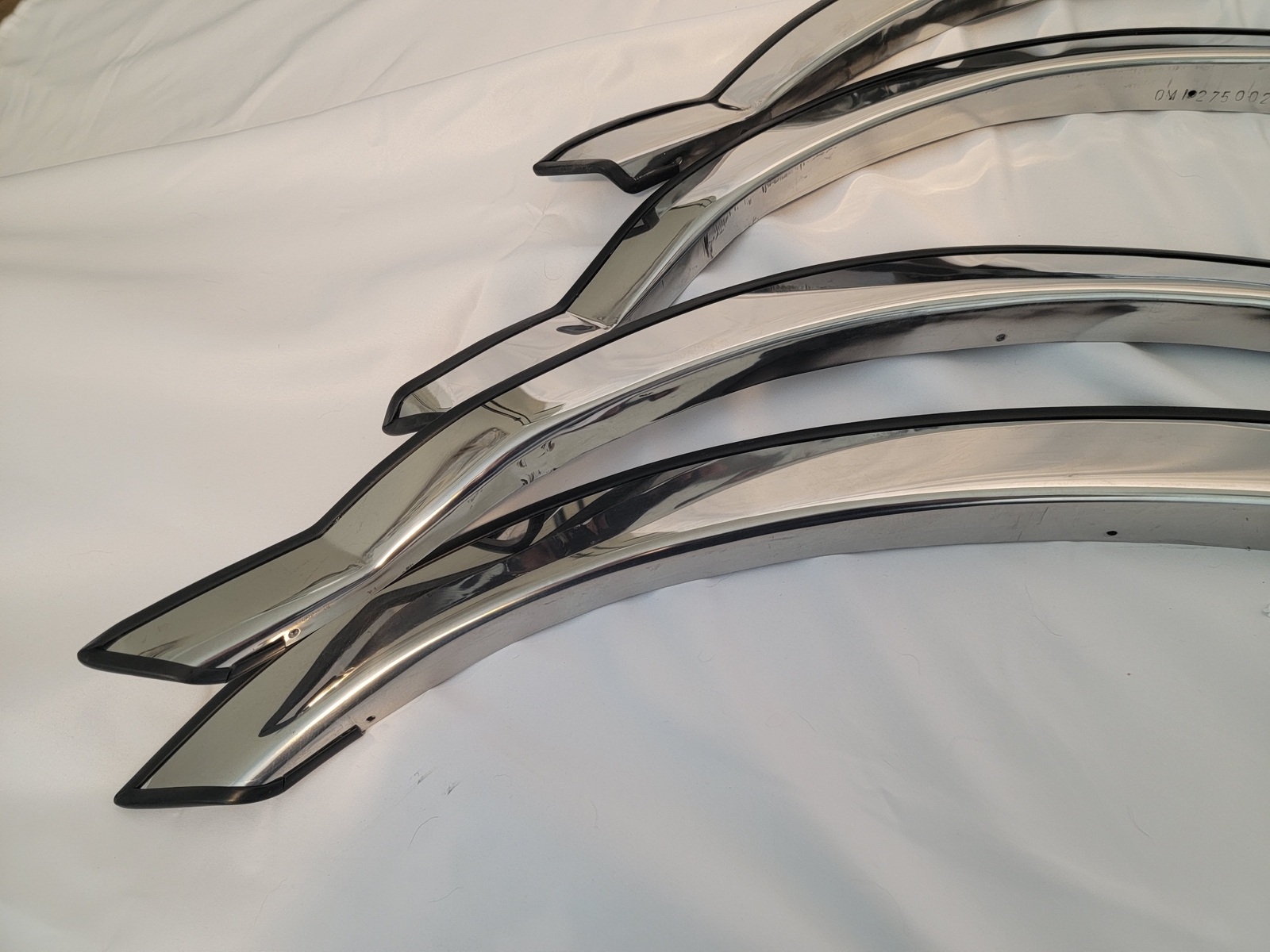 For F-150 and Bronco 1987-1996 Mirror Chrome Polished Stainless Fender Trim 2″