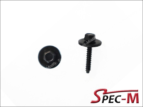 Screw FENDER LINER BOLT 7mm Indented Hex Head 17mm Outer Diameter GM 11570498