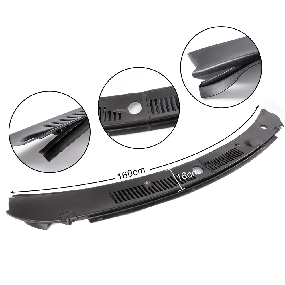Windshield Wiper Cowl Vent Grille Panel Hood Fit For 1999 -2004 Ford Mustang