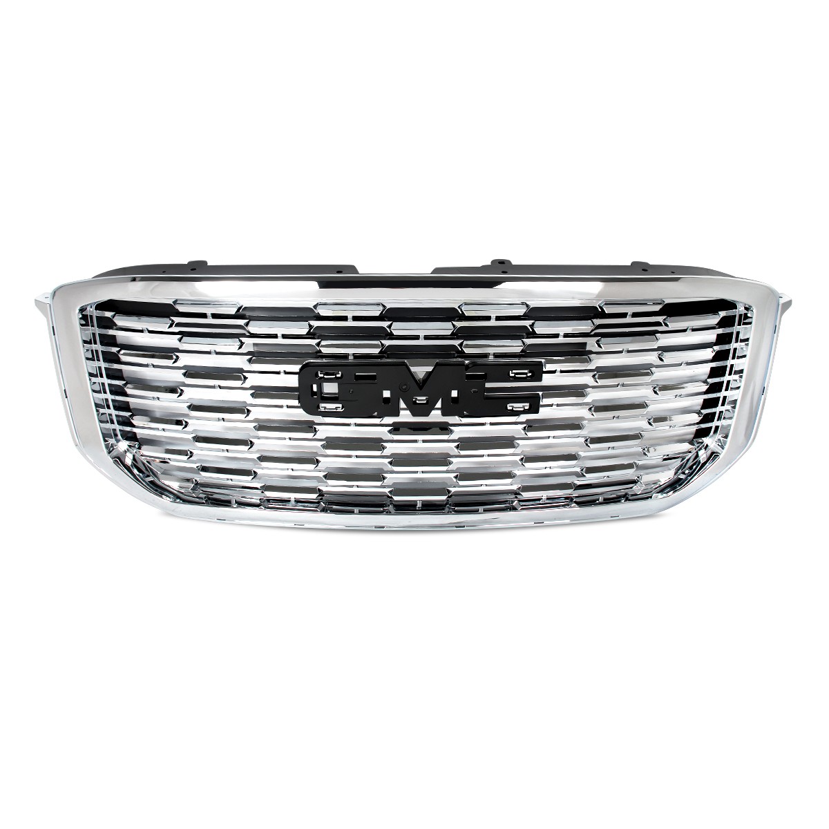 Fits 2015-2020 GMC Yukon XL Chrome Denali Style Front Bumper Hood Grille 15-20