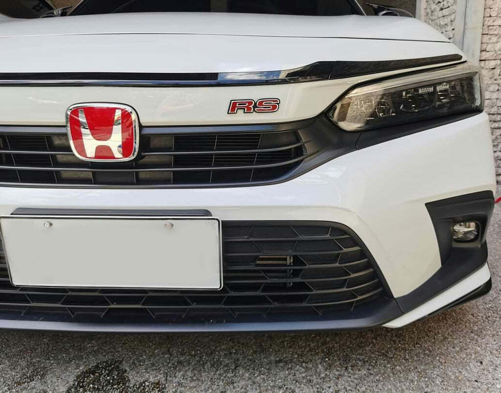 GENUINE STYLE 3PCS FRONT REAR STEERING RED EMBLEM BADGE 11TH GEN CIVIC 2022+