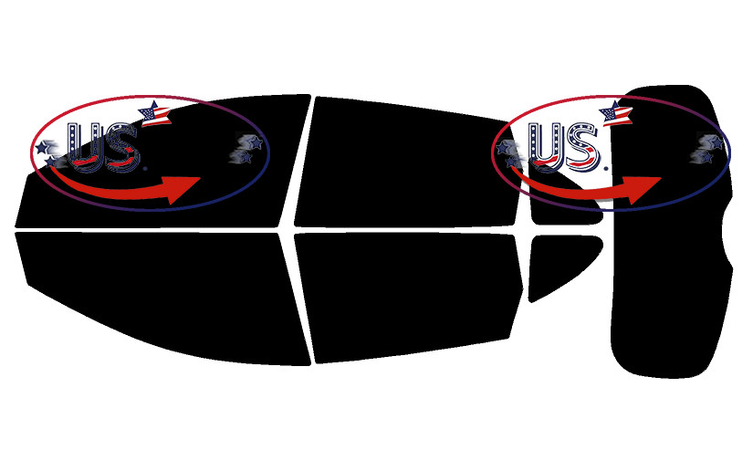 Window Privacy Film PreCut Window Tint 2Ply For 2008-2013 Nissan Rogue 4door