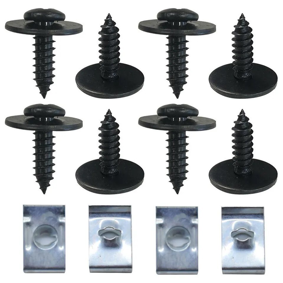 50pcs Kit Engine Splash Shield Fender Bumper Screw Clips Rivet Fastener For TYT