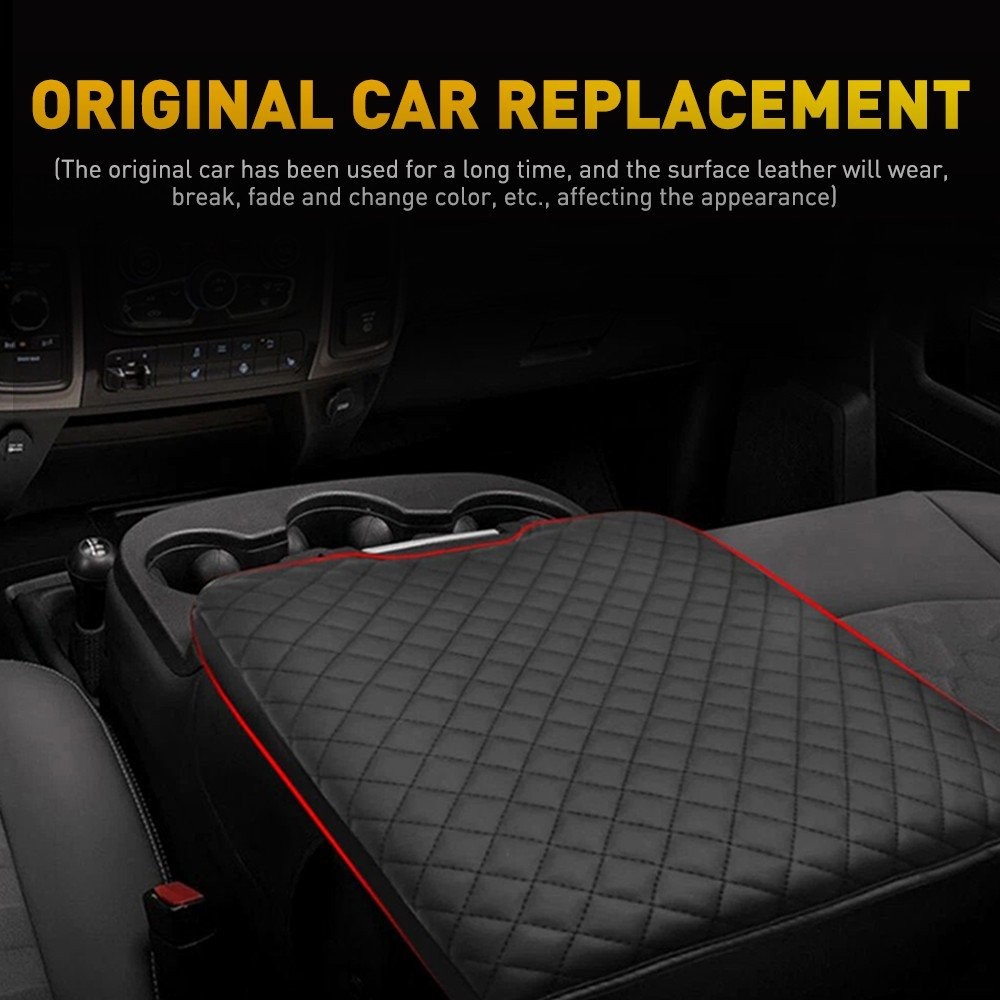 Center Console Lid Armrest Cover Fits Dodge Ram 1500 2500 3500 13-18 Black 1~10X