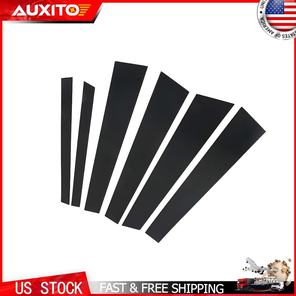 Black Pillar Posts Door Trim for BMW 5-Series 525i 528i 530i 540i 1997-2003 OEM