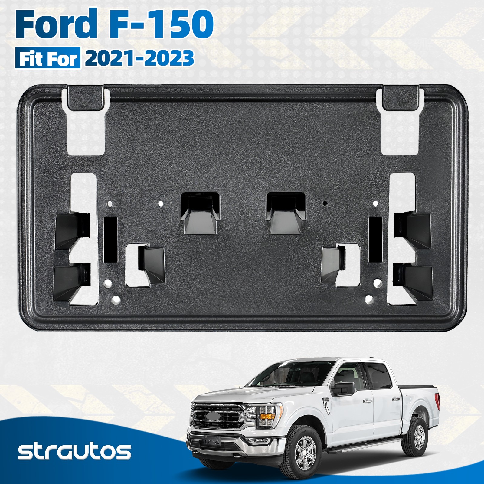 For 2021 2022 2023 Ford F-150 F150 Front Bumper License Plate Mounting Bracket