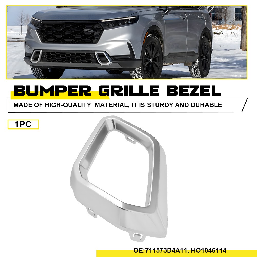 Front Bumper Driver Left Grille Vent Bezel For Honda CR-V 23-25 Fog Light Frame
