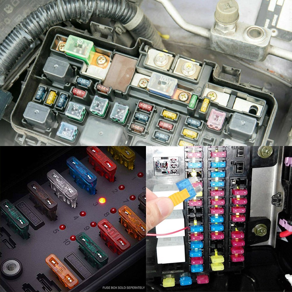 220Pcs Mini Standard Blade Fuse Assortment Auto Truck Car Assorted Fuses ATM APM