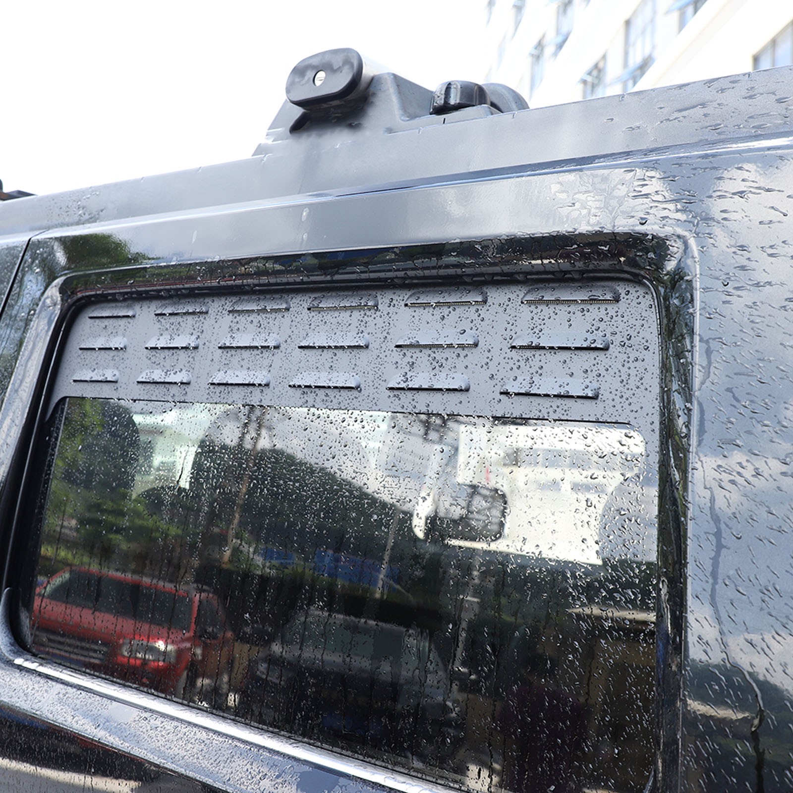 Rear Door Window Louver Air Vent Panel Trim For Hummer H2 2003-2009 Accessories