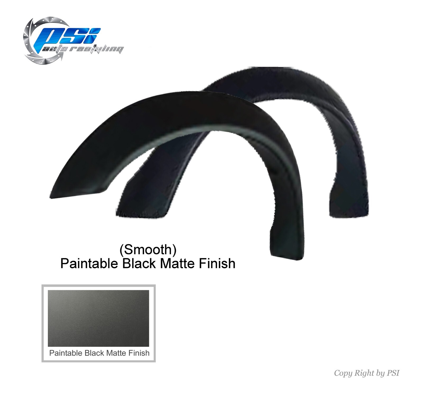 Paintable Extension Fender Flares Fits Ford F-150 F-250 F-350 Bronco 1987-1991