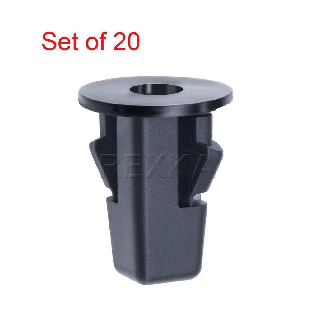 Set of 20 Toyota Fender Liner Retainer Clips Grommets in Black Nylon 90189-06214