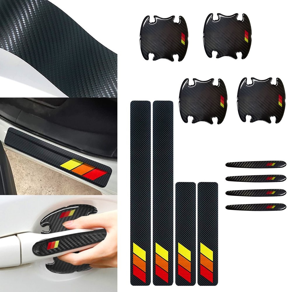 Door Cup Handle Sill Scuff Anti Cover Scratch Sticker For SILVERADO 1500 2500HD