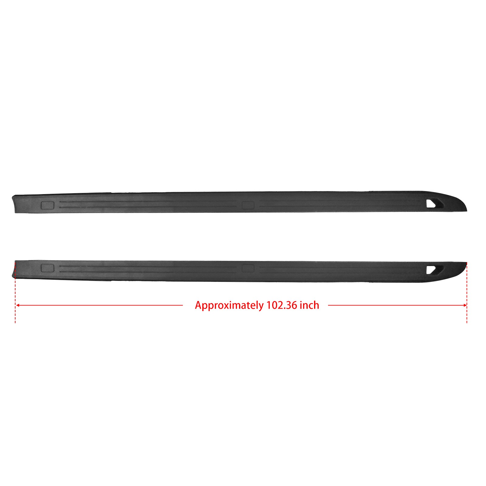 Pair Bed Molding Compatible with 2014-2019 GMC Sierra 1500 2500 HD 3500 HD