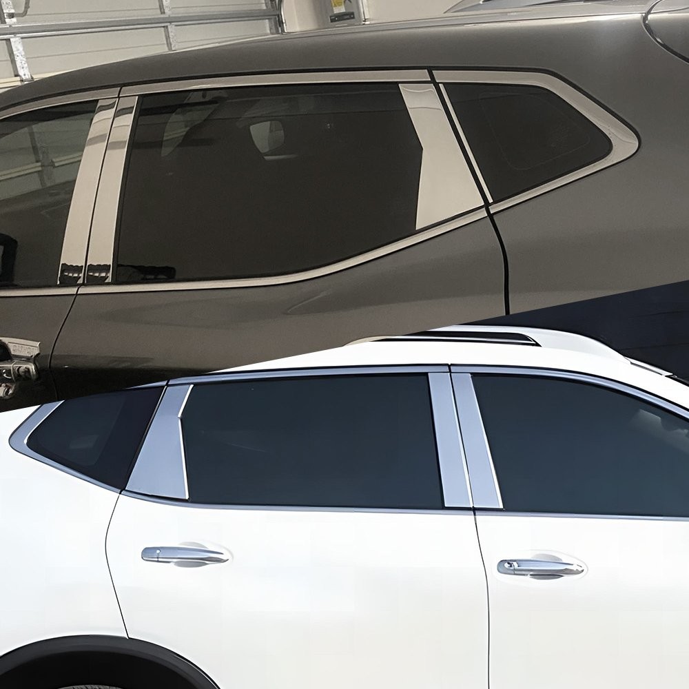 6pcs Chrome PC Window Pillar Post Cover Trim For 2018-2022 Honda Accord Sedan
