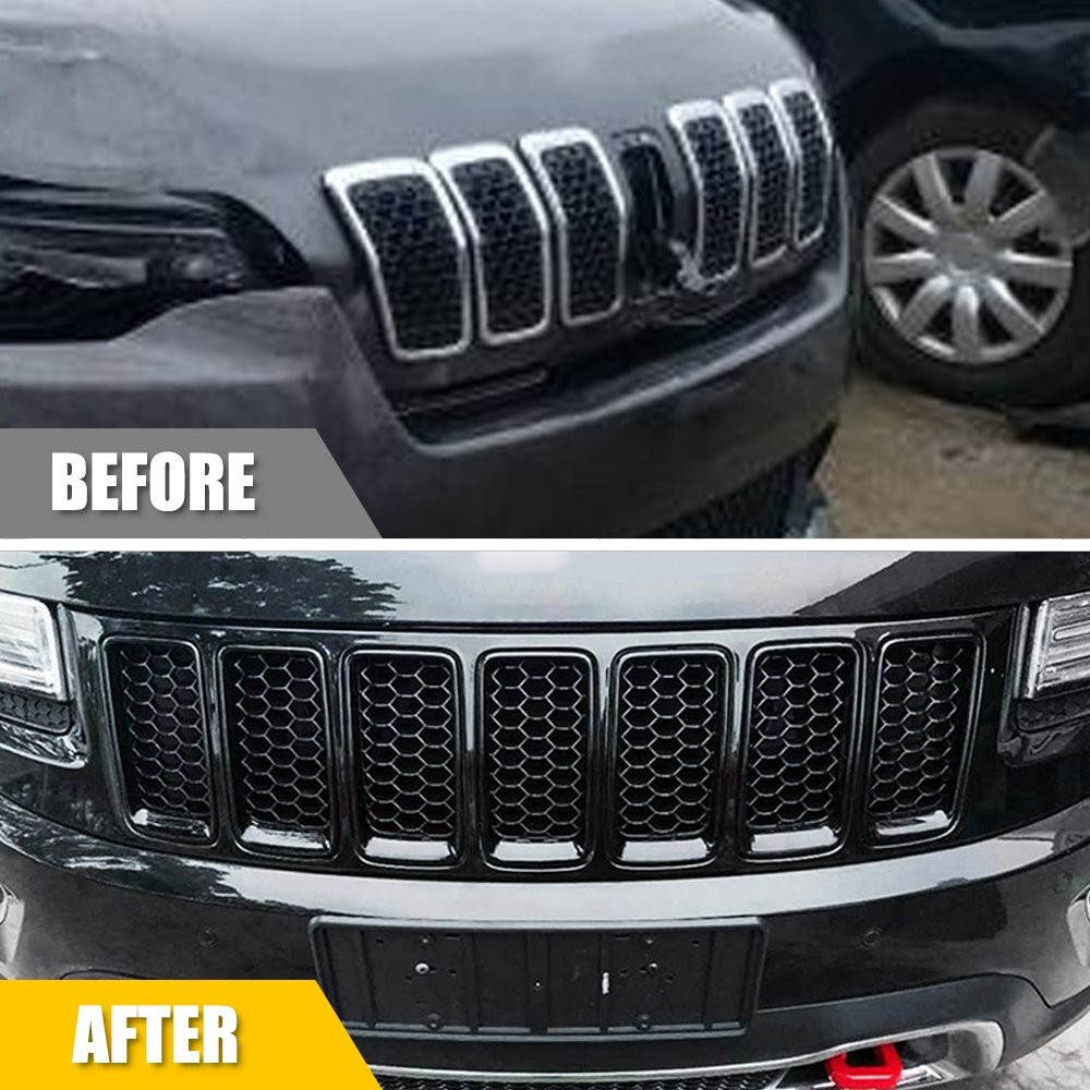 3X Front Mesh Grill Insert Black For Jeep Grand Cherokee 2014-2016 68143074AD