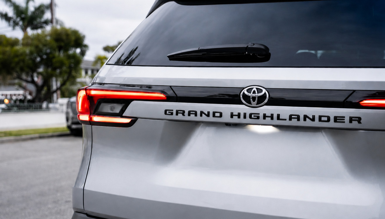 Premium Vinyl Decal Tailgate Letter Inlays for 2024-2026 Toyota Grand Highlander