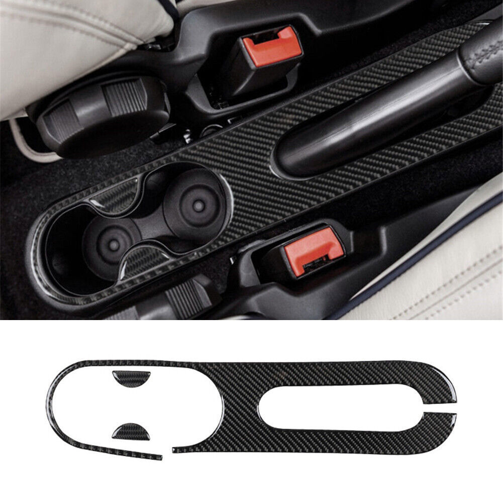 27pcs For Fiat 500 2012-2015 Carbon Fiber Full Kits Interior Trim Set