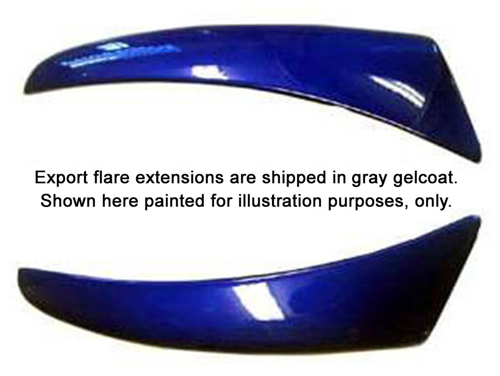 1984 -1996 C4 Grand Sport Corvette Export Fender Flare *Extensions* – Ships FREE