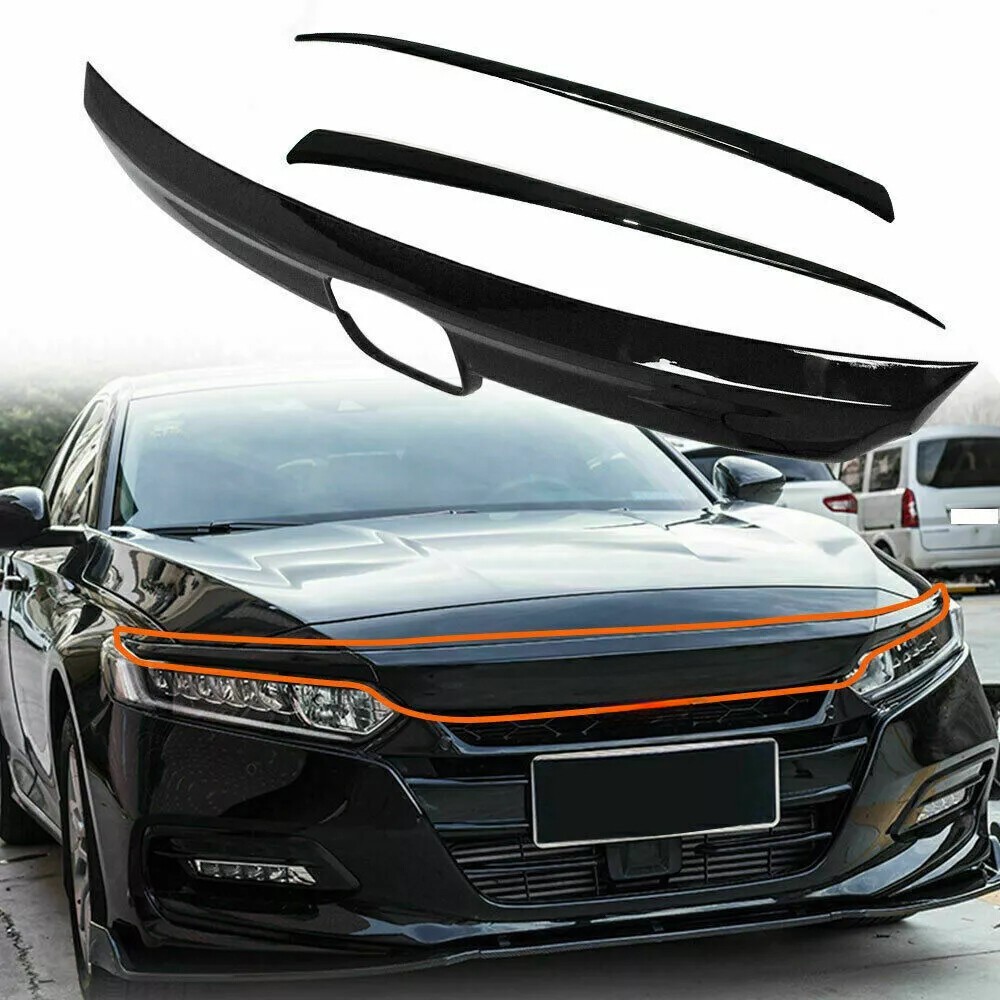 For Honda Accord Sedan 2018-2020 10th Gen Grille JDM Sport Style Glossy Black US