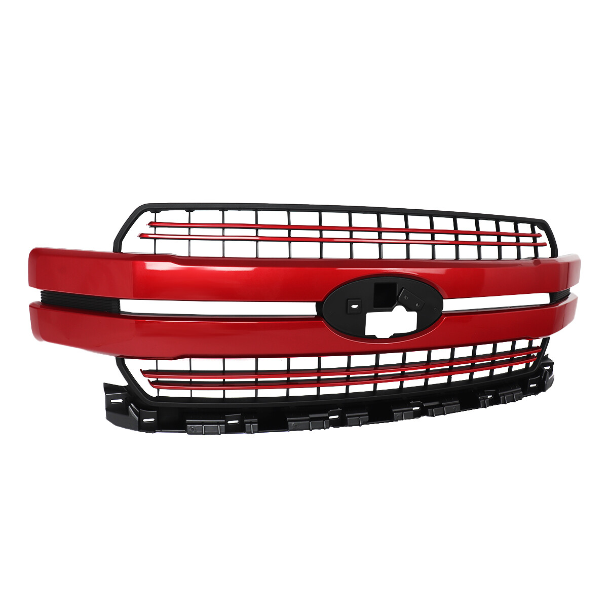 For Ford F150 F-150 2018 2019 2020 Lariat Front Upper Grille Grill Rapid Red
