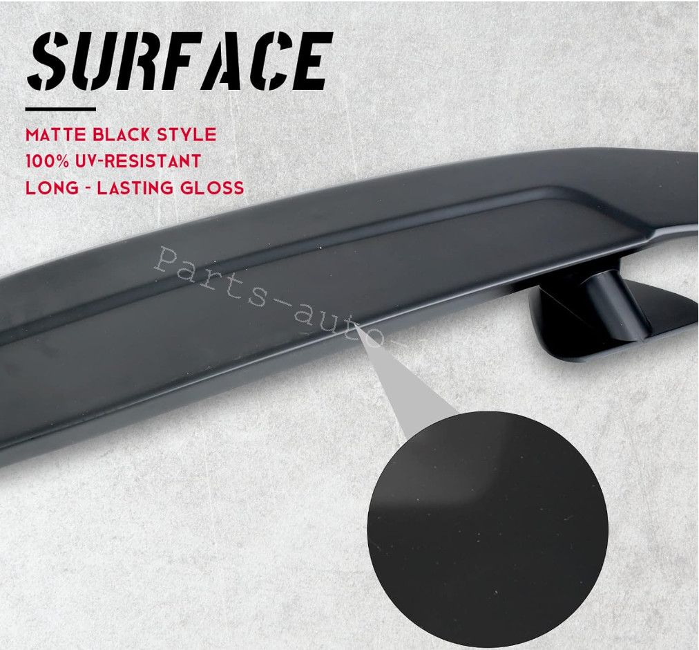 Matte Black 46″Rear Roof Window Trunk Spoiler Wing Lip For Hyundai Veloster