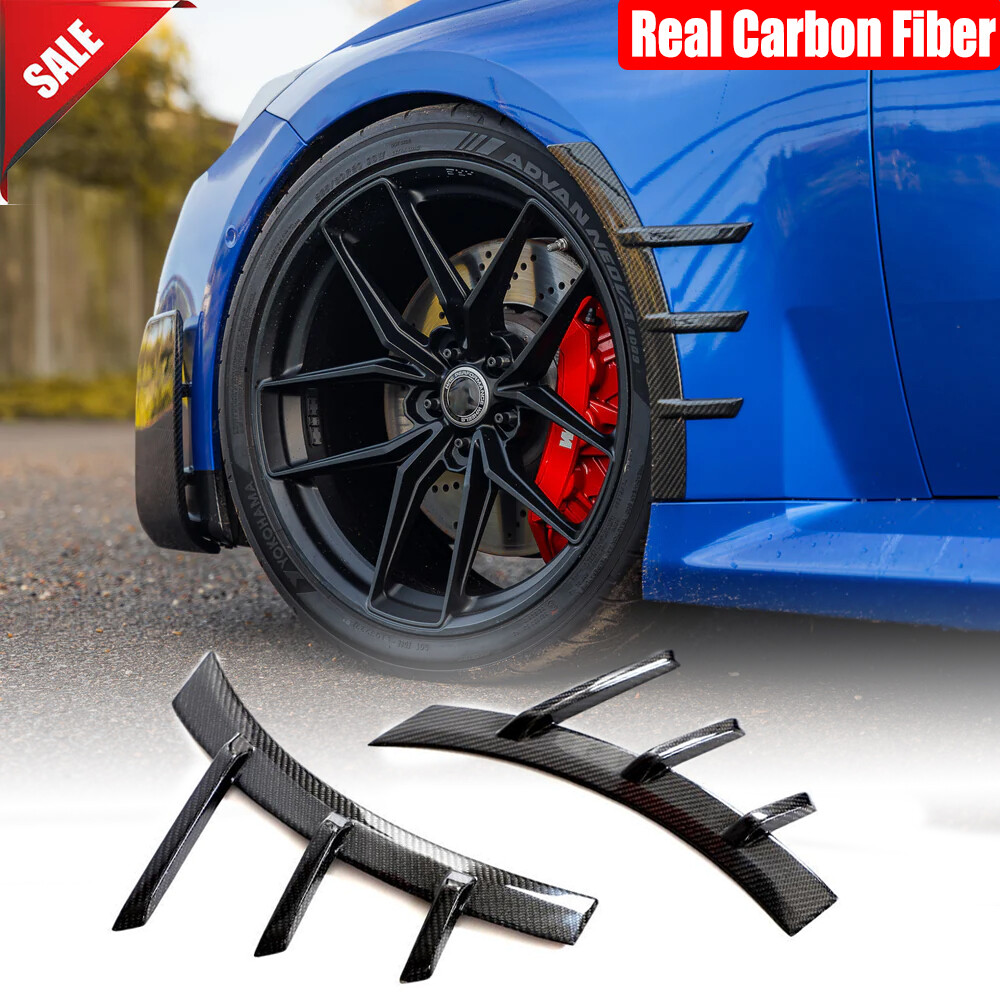 For BMW M2 G87 2022-2024 Real Carbon Front Fender Arch Trims Spats Side Air Vent