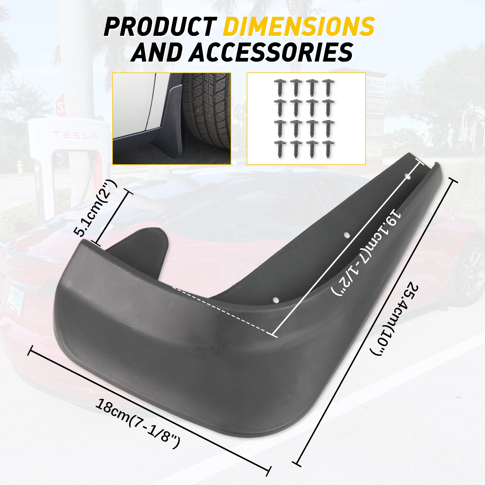 Wheels Mudguards Mud Flaps Splash Guards Front Rear For Kia Forte EX LX Sedan