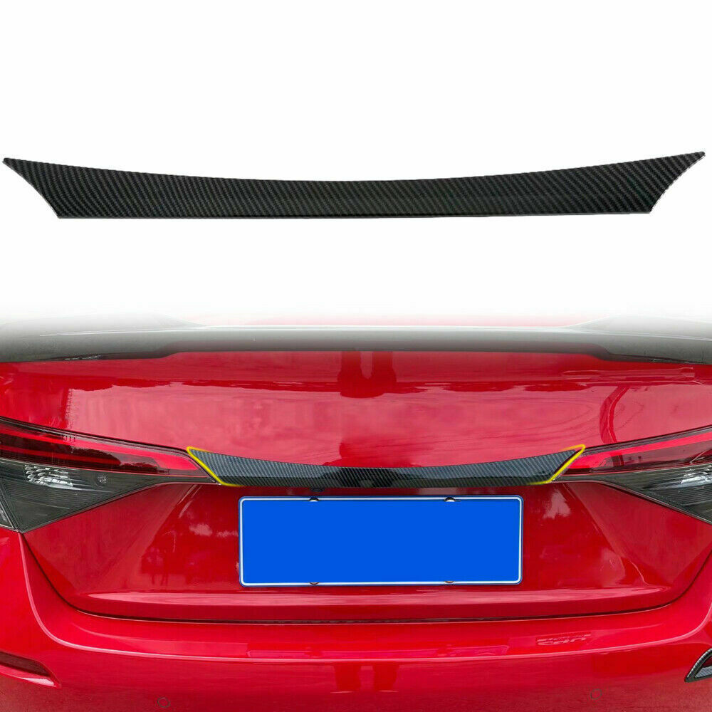 For Honda Civic 2022-2024 Carbon Fiber Rear Upper Tailgate Trunk Lid Cover Trim