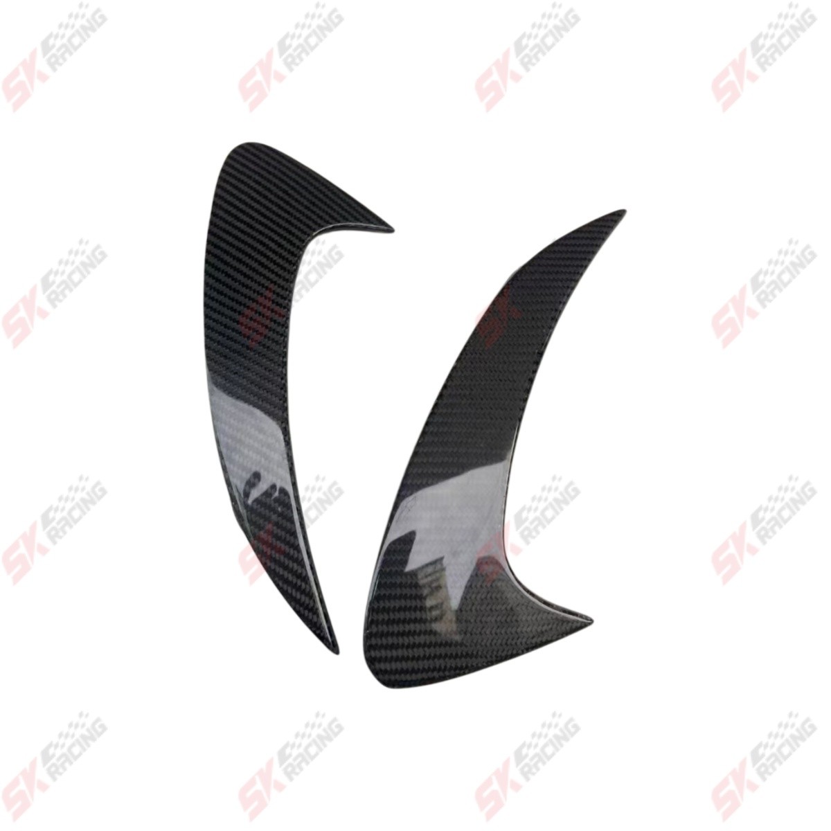 Real Carbon Fiber Rear Bumper Canards Fins Fits Benz W257 CLS450 CLS350 2019-23