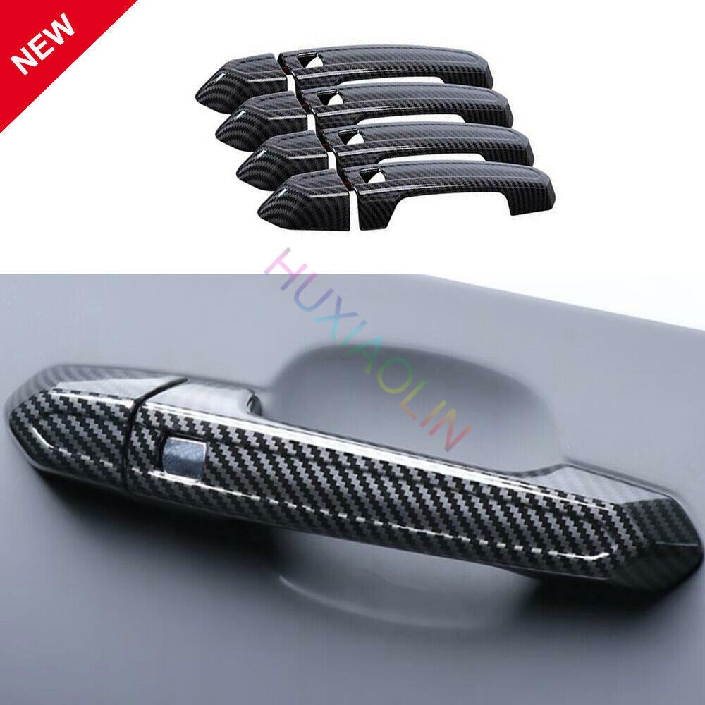 For Cadillac CT4 CT6 XT4 XT5 XT6 XTS ATS Carbon Fiber Outside Door Handle Cover