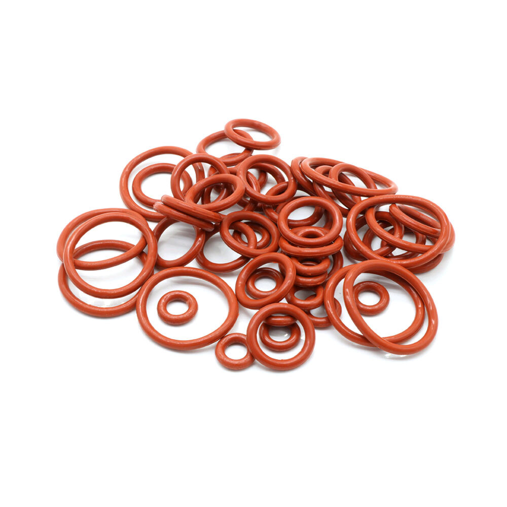 225Pcs Red O-Ring VMQ Seal Sealing O-Ring Washer Rubber O-Rings Assortment Set