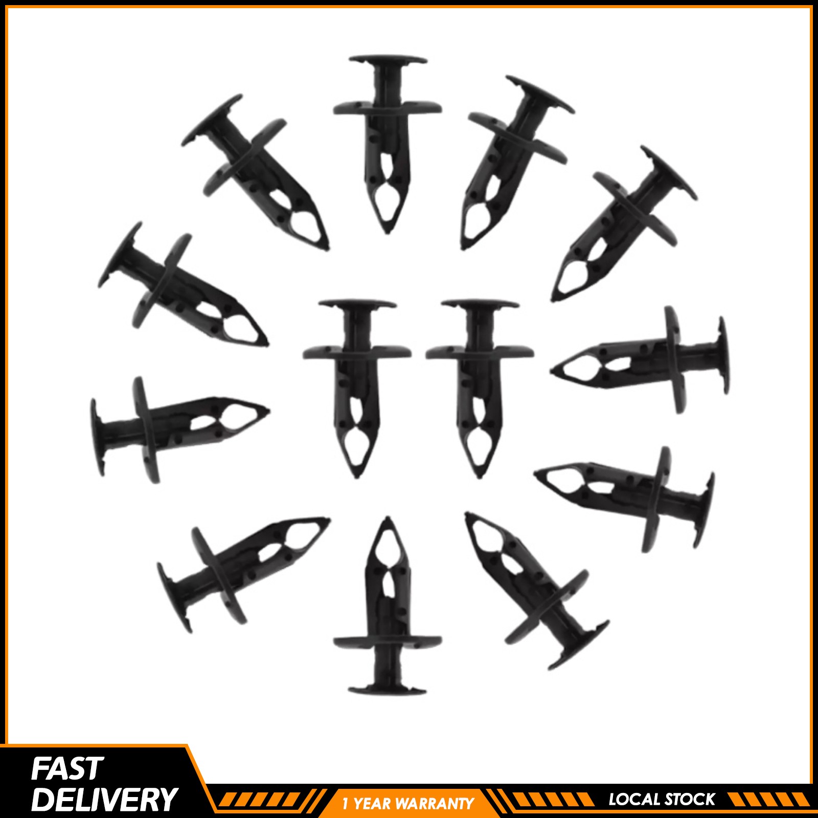120pcs Bumper Push Type Retainer Clips For Mazda Jeep Ford F-250 Honda Chevy