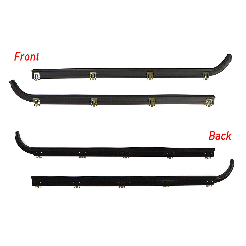 4PC New Weatherstrip Window Moulding Trim Seal Belts Kit For 1987-1997 Ford F250