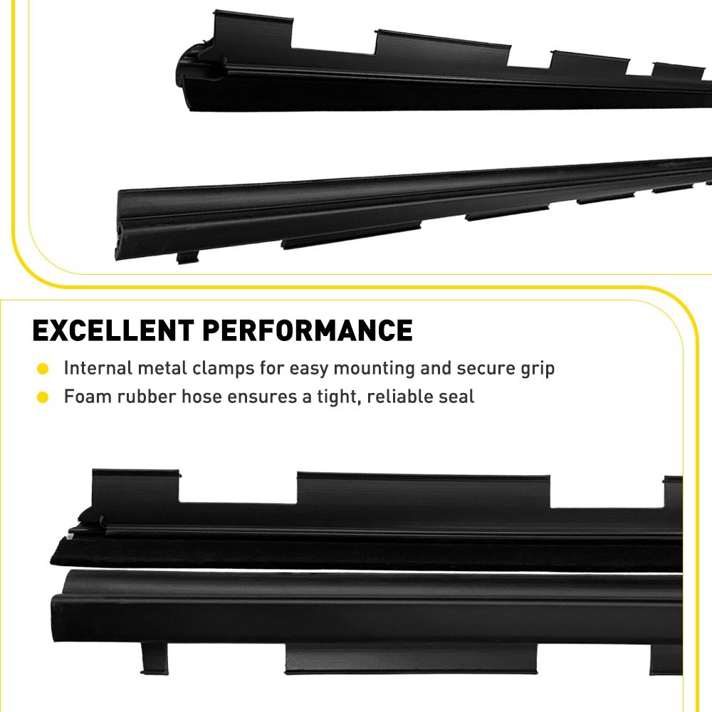 2Pcs Door Window Molding Trim Seal Belts 15991405 For 1995-1999 Chevrolet Tahoe
